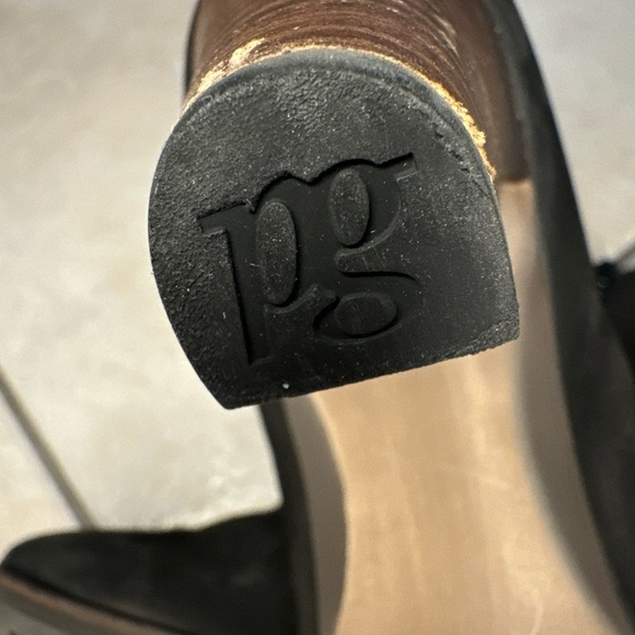 Women’s Paul Green heeled booties black suede size 5.5 - Picture 6 of 10